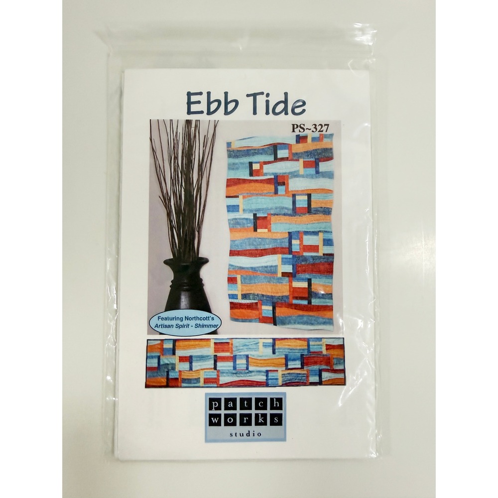 Patchworks Studio Ebb Tide Pattern Multicolor Quilt Runner PS-327